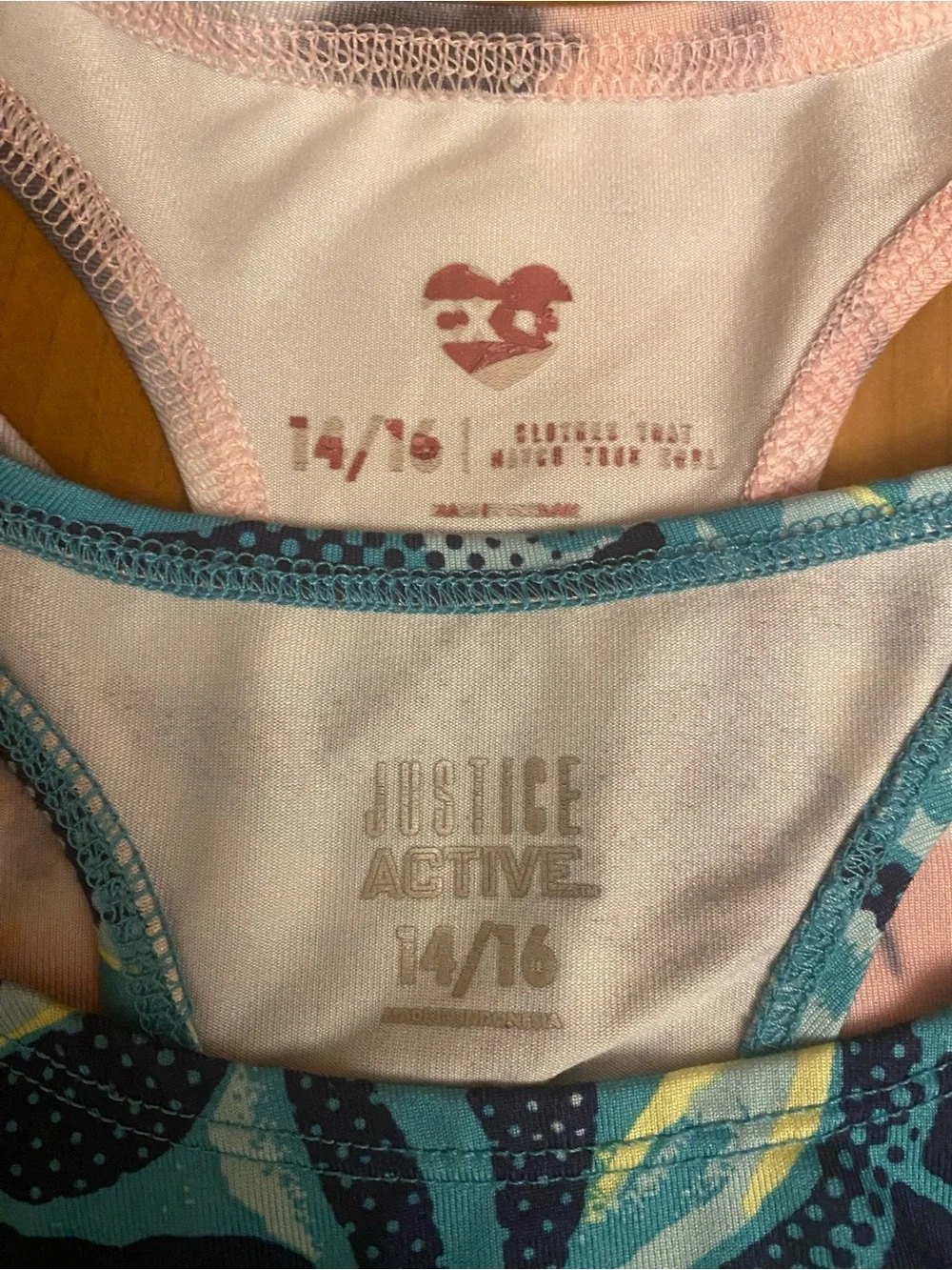Justice Sports Bras - Girls 14/16 (Lot of 2)